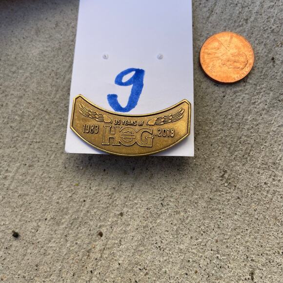 35 Year Anniversary Harley Davidson Hog Lapel Pin 2018 - Picture 8 of 10
